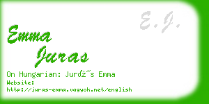 emma juras business card